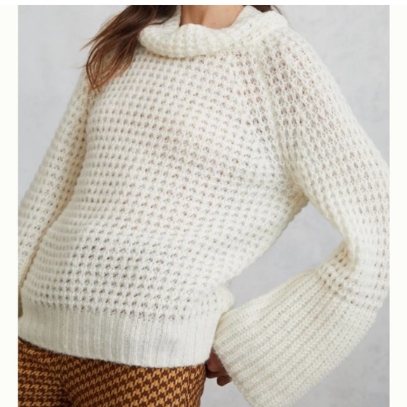 NWT Anthropologie ivory sweater Maeve - Picture 3 of 6